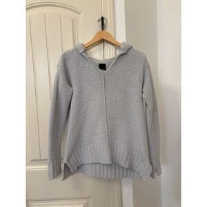 Simply Vera Vera Wang Cozy Hooded Knit Sweater Women's Small Gray Soft Lounge